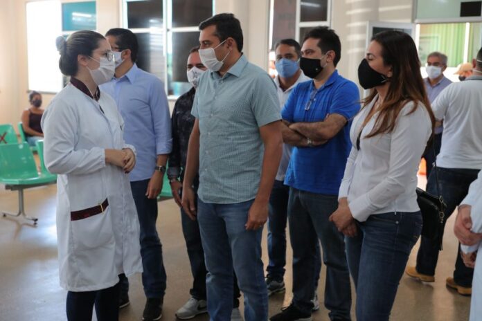 Wilson Lima visita hospital de Humaitá e reforça atenção ao interior durante a pandemia | Foto: Diego Peres
