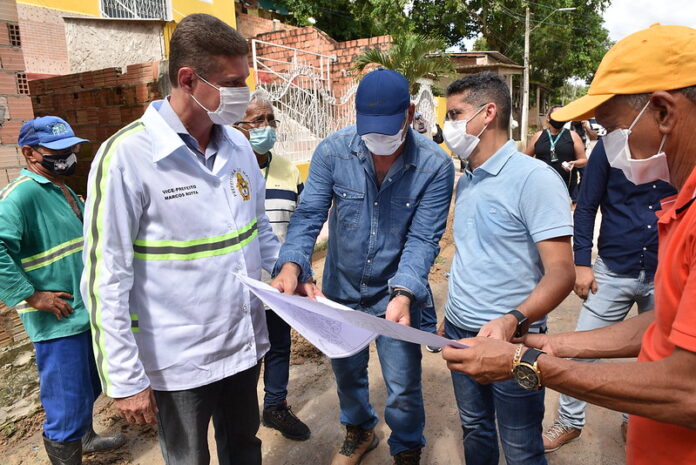 Prefeito de Manaus, David Almeida e vice-prefeito de Manaus, Marcos Rotta | Foto: Dheizo Lemos/Semcom