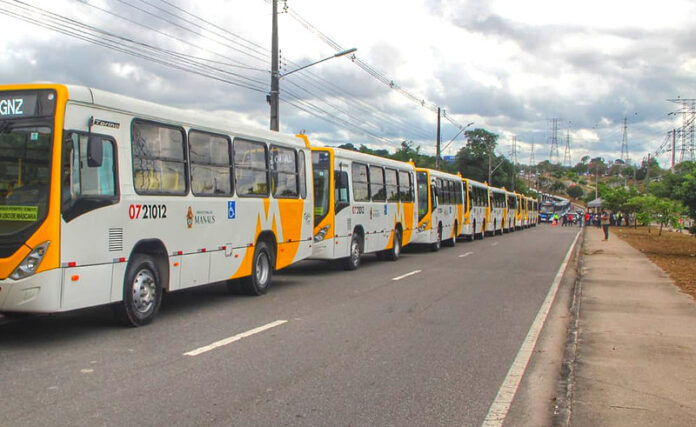Frota de ônibus em Manaus | IMMU | Foto: João Viana /Semcom e Osmar Neto / Seminf