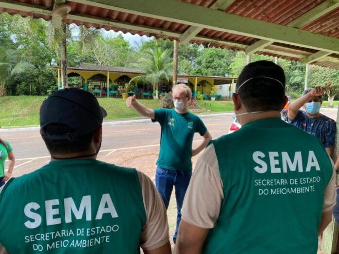 Equipe Unidade de Conservação SEMA Foto: Jamile Alves/Sema (Equipe)