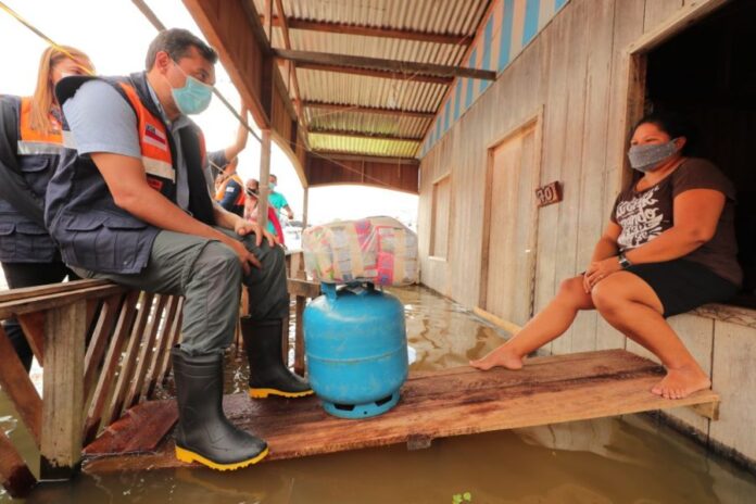 Governador do Amazonas Wilson Lima na Operação Enchente 2021 | Foto: FOTOS: Diego Peres / Secom