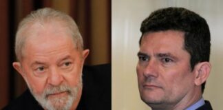 Lula e Sérgio Moro | foto: Internet