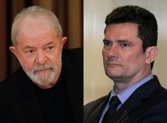 Lula e Sérgio Moro | foto: Internet