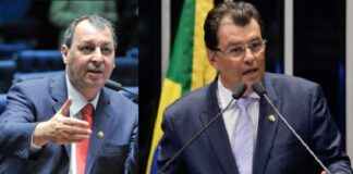 Senadores do Amazonas Omar Aziz e Eduardo Braga | Foto: Senado Federal