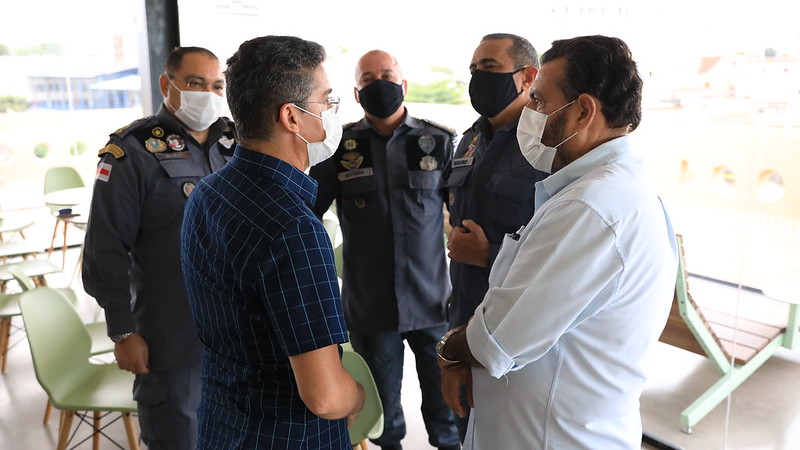 Coronel Louismar Bonates e Prefeito de Manaus, David Almeida | Foto: Luiz Carlos Gomes
