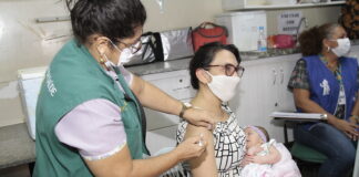 Vacinação em Manaus conta o Covid-19 para gestantes e puérperas | Foto: Marinho Ramos / Semcom