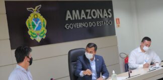 Governador do Amazonas Wilson Lima e BNDES \ Foto: Diego Peres