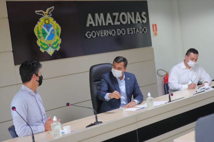Governador do Amazonas Wilson Lima e BNDES \ Foto: Diego Peres