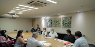 Reunião governador Wilson Lima e equipe do Hemoam | Foto: Diego Peres