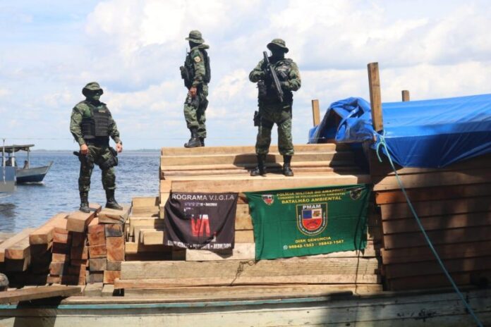 Batalhão Ambiental Madeira ilegal Amazonas