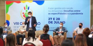 Governo do Amazonas Wilson Lima Congresso de Secretários Municipais de Saúde do Amazonas