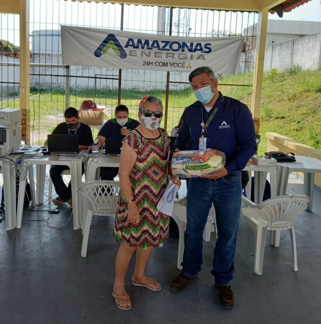 Amazonas Energia Atendimento itinerante Cestas básicas Bairro Cidade Nova