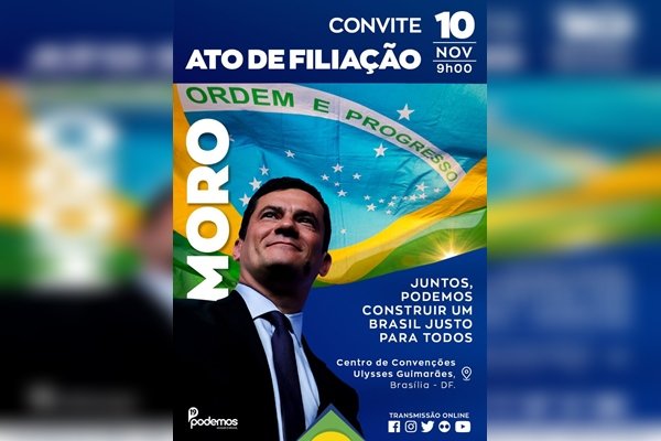 Eleições 2022 Sergio Moro Podemos Filiação