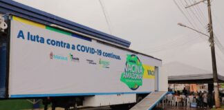 SES-AM FVS-RCP Covid-19 Carreta Vacina Amazonas Novo Airão