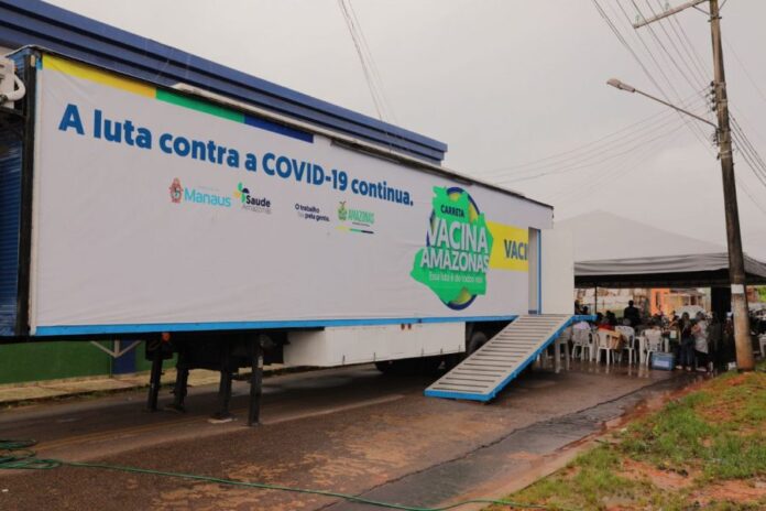 SES-AM FVS-RCP Covid-19 Carreta Vacina Amazonas Novo Airão